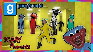 CREEPY MONSTERS AND ESCAPING THE BACKROOMS?? | Gmod Backrooms Scary Moments