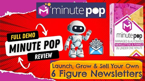 Minute Pop Review and Demo: 🚀 Launch Your Newsletter in Minutes!