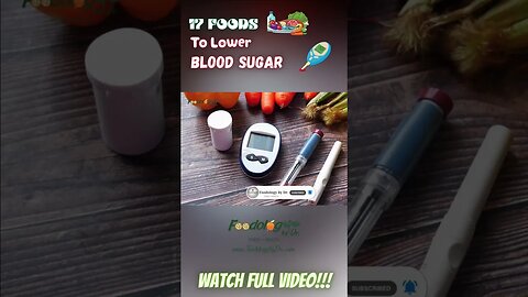 Foods to Lower Blood Sugar #shorts - 01