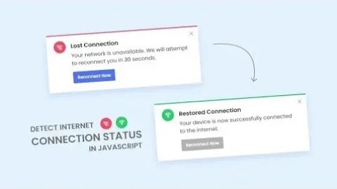 Check Internet Connection in HTML CSS & JavaScript | Check Offline or Online Status in JavaScript