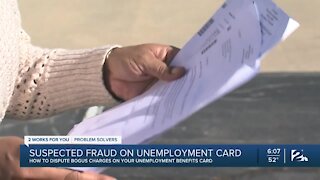 Suspected fraud on unemployment card
