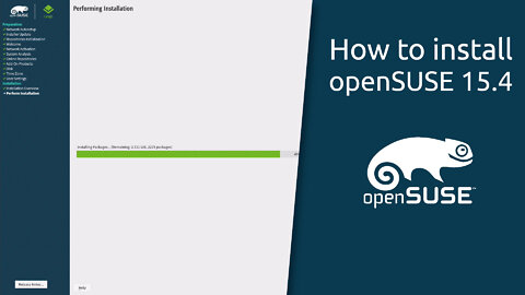 How to install openSUSE 15.4