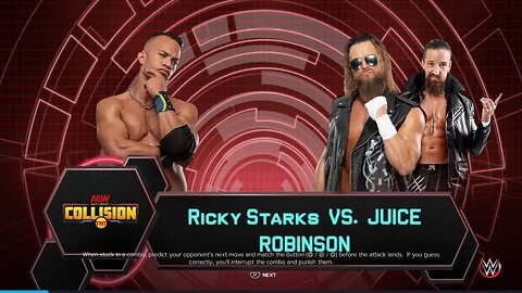 AEW Collision Ricky Starks vs Juice Robinson in a Owen Hart Foundation Tournament First Round Match