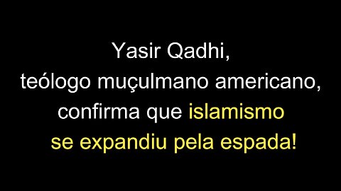 Islamismo se expandiu pela espada, diz teólogo muçulmano