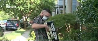 One Virginia Musician plays on people's porches