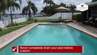 Prepare your pool before a storm | Tracking the Tropics Quick Tip