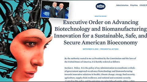 Transhumanism | Joe Allen Explains Joe Biden's HORRIFYING Executive Order: Advancing Biotechnology and Biomanufacturing Innovation for a Sustainable, Safe, and Secure American Bioeconomy (READ the Executive Order In the Description)