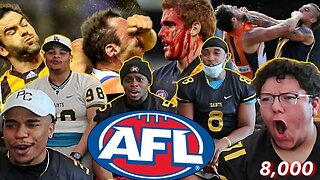 AMERICAN FOOTBALL PLAYERS REACT TO AFL BIGGEST FIGHTS