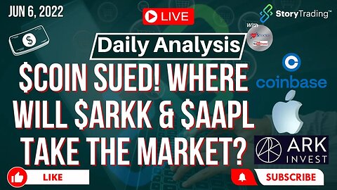 6/6/23 Daily Analysis: $COIN Sued! Where will $ARKK & $AAPL Take the Market?