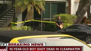 10-year-old boy shot dead in Clearwater