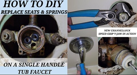 Seats & Springs DIY Replacement on a Single Handle Tub Faucet