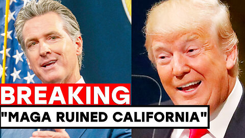 Gavin NEWSOM UNHINGED Rant on Donald Trump RUINING California