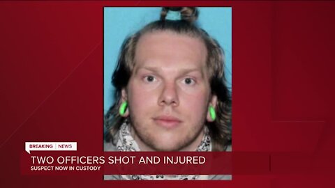 Suspect accused of shooting 2 police officers now in custody