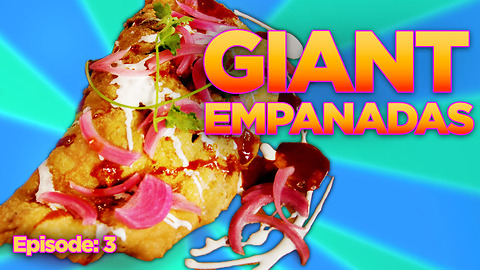 SUPER MASSIVE Deep-Fried Al Pastor Taco Pie Empanada with All the Fixins! | DFC