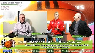 LIVE - TV NEWS BUZAU - "IN SLUJBA SPORTULUI", cu Catalin Paduraru. "Fotbalul buzoian, între secto…