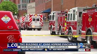 Hopkins medical buildings reopen after tuberculosis scare Thursday afternoon