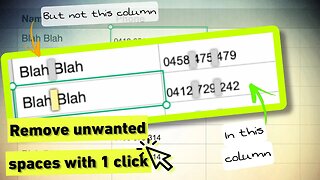 Remove all unwanted spaces with 1 click in Numbers | Mac Tips