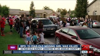 Bakersfield community holds vigil for 13-year-old that was killed