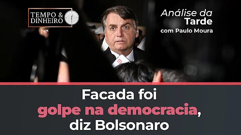 Bolsonaro reafirma que facada foi golpe na democracia e mostra cicatriz. Esquerda protesta