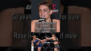 Rose would be a great fight and main event! Mackenzie Dern targets former champ Rose Namajunas next