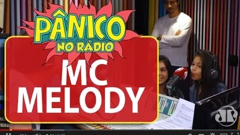 Mc Melody dá uma palhinha de seu famoso falsete ao vivo no Pânico