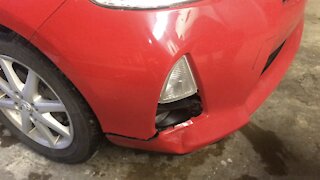 How to fix a cracked or dented plastic bumper