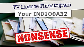 Your IN01O0A32 Total Nonsense TV Licence Letter