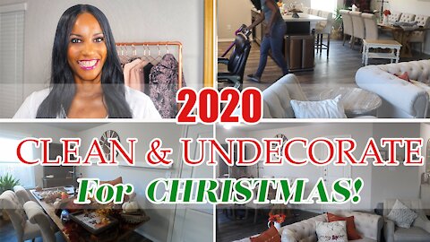 2020 Christmas Clean and Fall Un-Decorate with me + Christmas Decorating Plan!