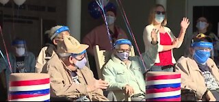 Drive-by Veterans Day thanks at Vets Home