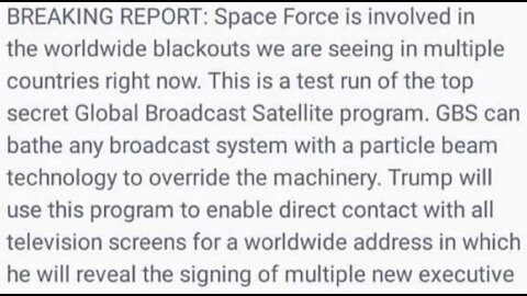 🔴 Space Force Creating Blackouts as Test Run 🛰