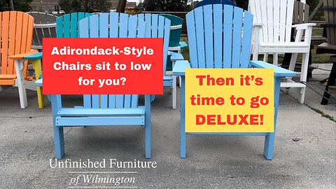 Adirondack-Style Chairs sit too low?