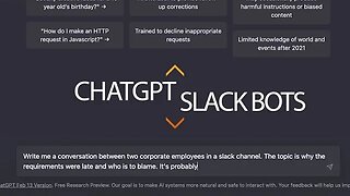 Slack with CHATGPT Integration - People Will Just AutoBot Themselves - WHY WORK?