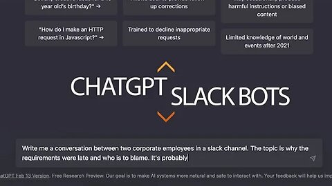 Slack with CHATGPT Integration - People Will Just AutoBot Themselves - WHY WORK?