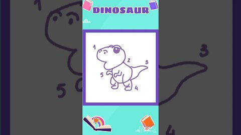 How to draw a DINOSAUR 🦕🦖✏️ #education