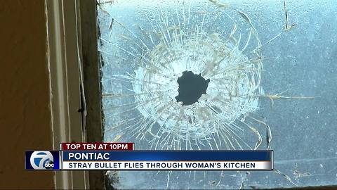 64-year-old Pontiac woman injured from gun fire while washing dishes inside her home