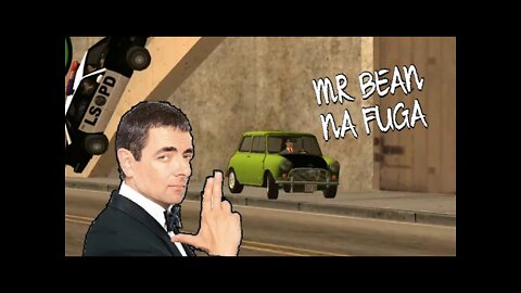 MR BEAN DANDO FUGA COM SEU FAMOSO CARRO * NÃO AGUENTARAM PRENDER ELE *