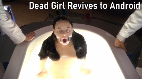 Dead girl revives to FEMBOT (Caprica S1 Finale)