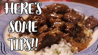 Beef Tips and Rice | Delicious Beef Tips & Gravy