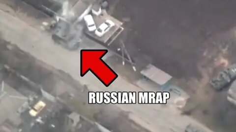 🔴 Ukraine War - Surveillance Drone Records Strikes On Russian Military Vehicles