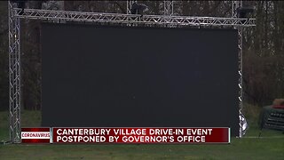 Canterbury Village drive-in event postponed by governor's office