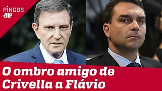 O ombro amigo de Crivella a Flávio Bolsonaro