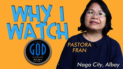 Why I Watch The God Culture? Pastora Fran Tells Her Story in Legazpi City