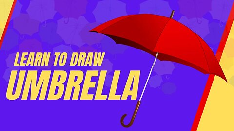 How to Draw an Umbrella | Easy Kids Drawing | Kids Art Tutorial