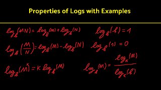 Math Made Simple - Properties of Logs with Examples