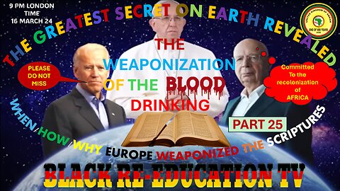 AFRICA IS THE HOLY LAND || THE WEAPONIZATION OF BLOOD DRINKING