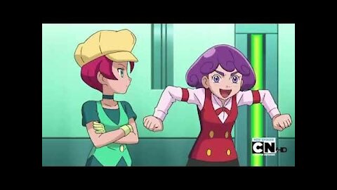 Pokemon Best Wishes: Burgundy being happy that Cilan lost