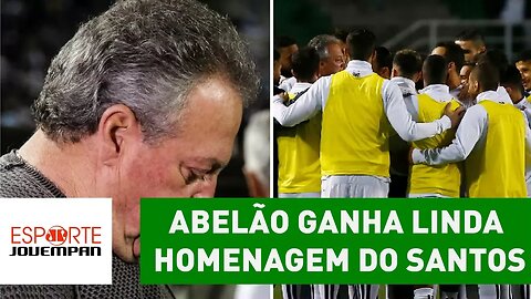 ABELÃO ganha linda homenagem do Santos e se EMOCIONA!