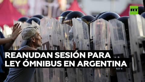 Cámara de Diputados de Argentina reanuda la sesión para debatir la 'ley ómnibus'
