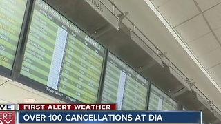 Denver International Airport: 145 flights cancelled due to snow storm