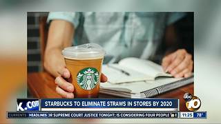 Starbucks to eliminate straws by 2020